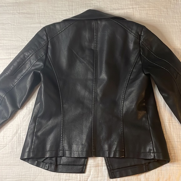 Noisy May Rebel Moto Faux Leather Jacket sz S - Picture 5 of 6